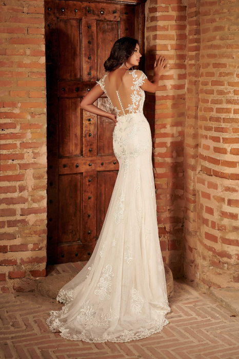 Classic Lace Mermaid Wedding Dress [4]