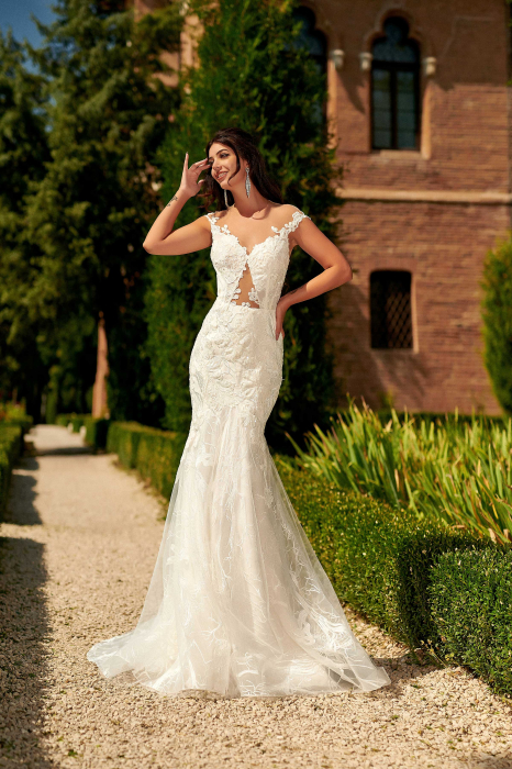 Elisa- Floral lace mermaid wedding dress [3]