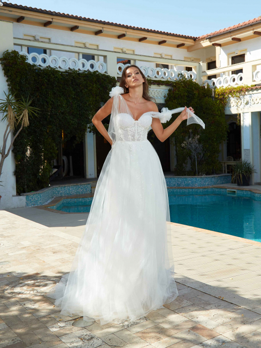 Lace a-line wedding dress [3]
