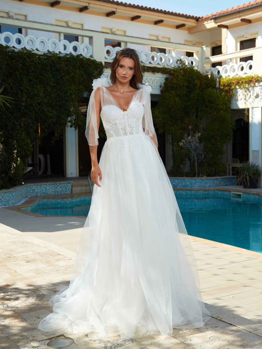 Lace a-line wedding dress [2]