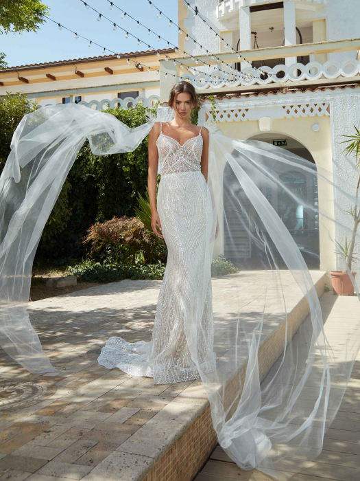 Sparkle lace mermaid wedding dress [6]