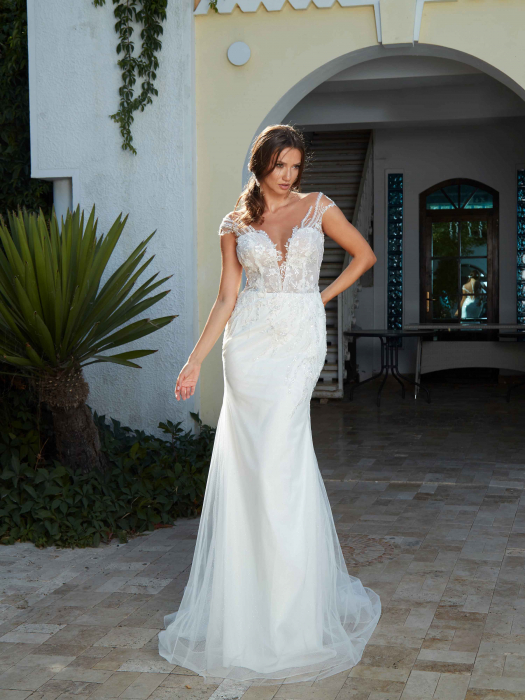 Mermaid wedding dress with detachable overskirt [3]