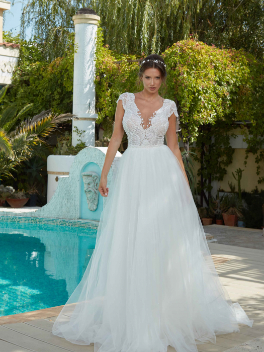 A-line sparkling wedding dress [2]