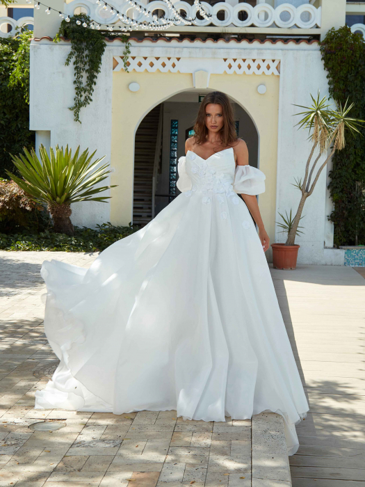 Ivoria- A-line organza wedding dress [4]