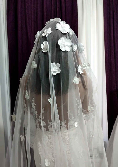 Floral wedding veil [5]