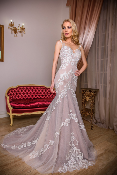Lace mermaid wedding dress [5]