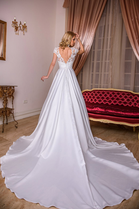 Nariko- Elegant satin wedding dress [3]