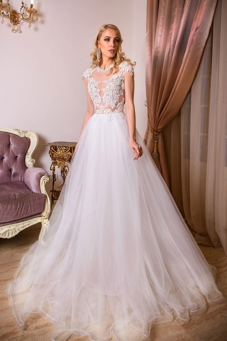Nicola- Open back A-line wedding dress [2]