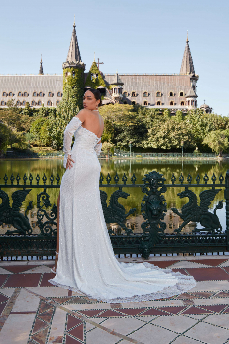 Slit mermaid lace wedding dress Brianna [5]