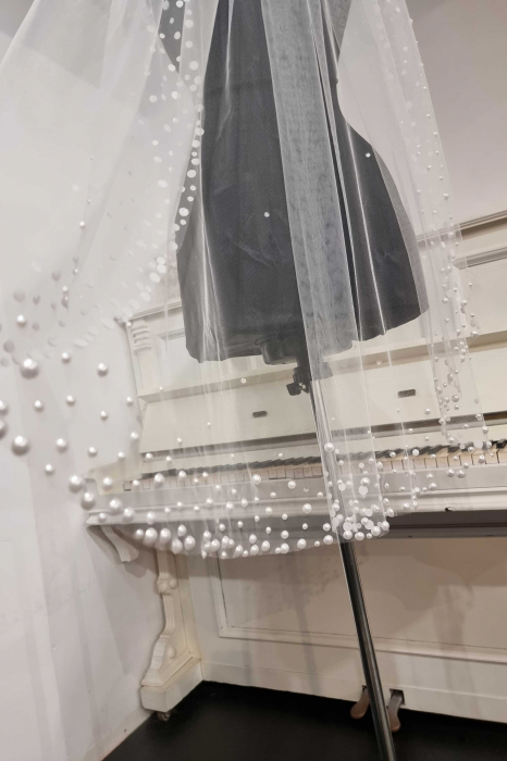 Pearls bridal veil [4]