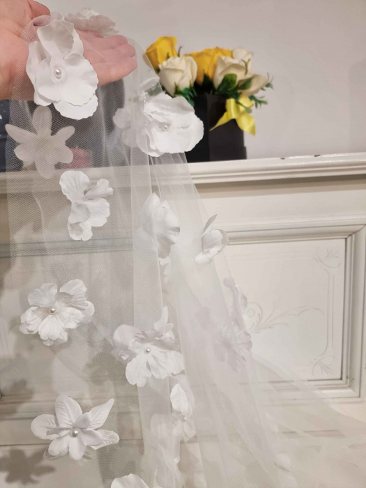 Flowers wedding veil [4]