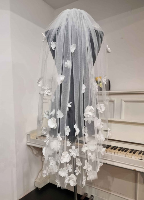Flowers wedding veil [5]
