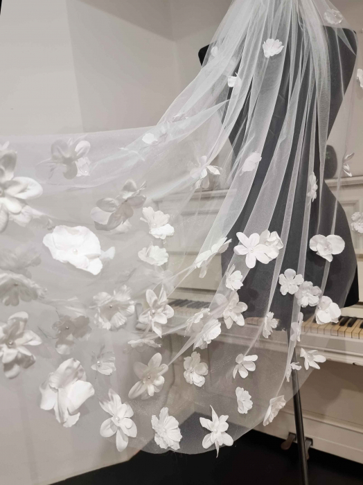Flowers wedding veil [2]