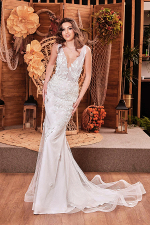 BRIDAL - SPARKLING GLITTER TULLE MERMAID WEDDING DRESS