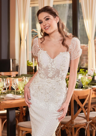 Sparkly lace mermaid wedding gown [1]