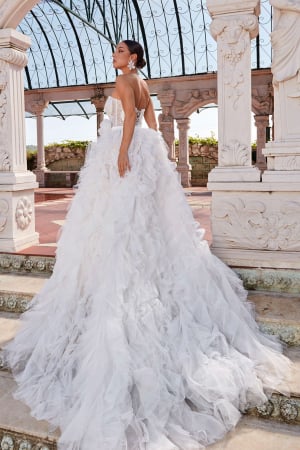 lace mermaid wedding dress with overskirt [8]