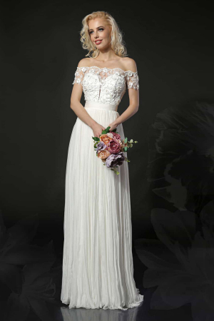 Celeste- Romantic pure silk wedding dress [1]