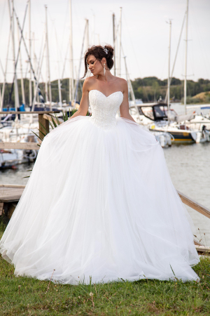 Ball Gown - Clarissa- Princess beaded wedding dress