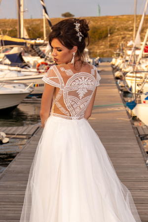 Crystal- Lace & tulle light wedding dress [2]