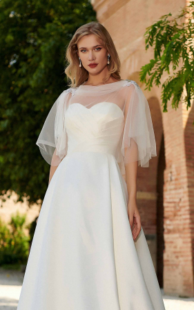 Bridal Accesories - Detachable tulle cape
