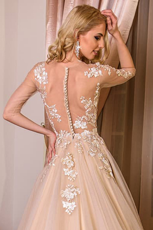 Gorgeous champagne wedding dress [2]