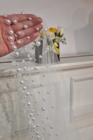 Pearls bridal veil [5]