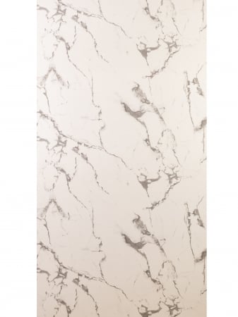 Plăci decorative marmorate - Crystal Concrete Shine Marble – Placa PVC Marmura Alb Cu Gri