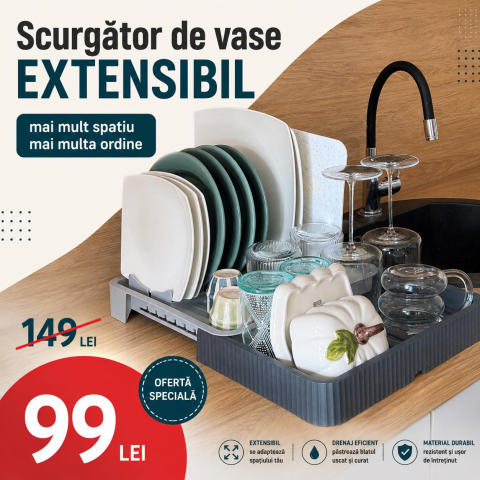 Scurgator de Vase Extensibil - Scurgator de Vase Extensibil