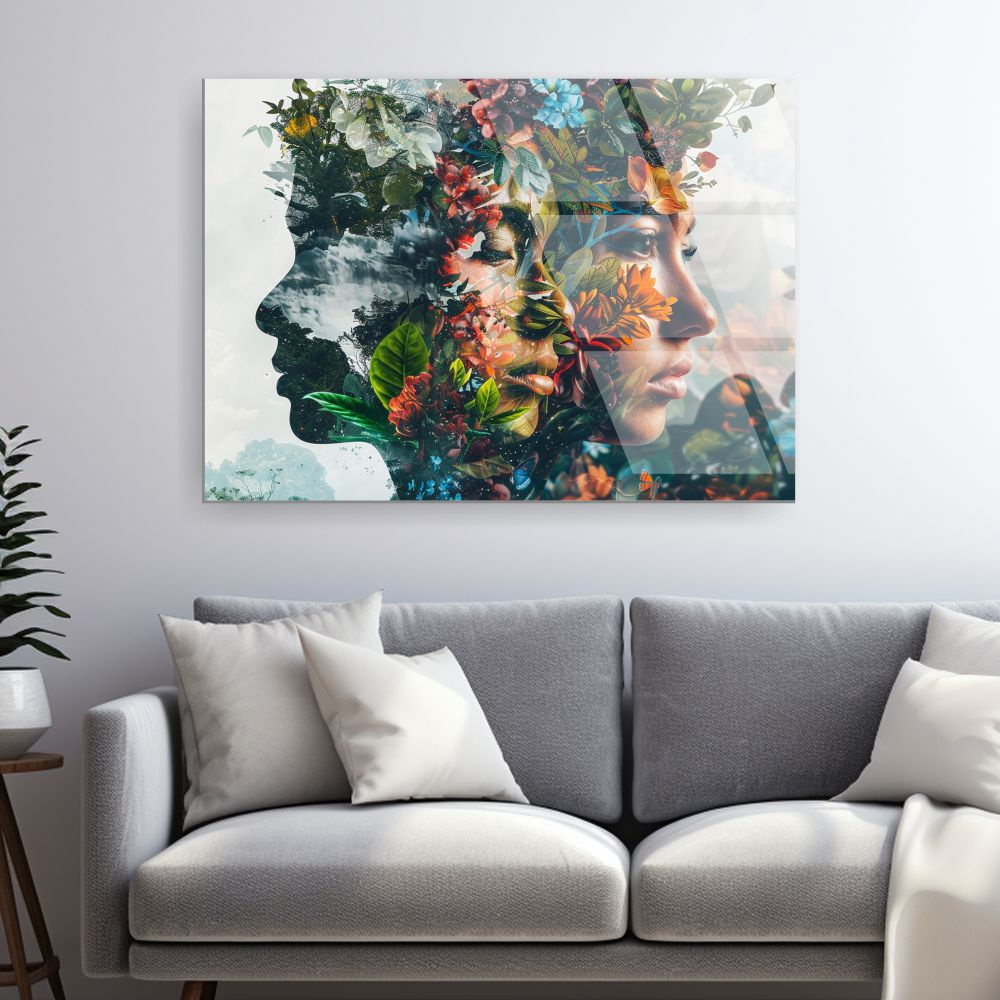 Tablou din sticlă acrilică Ethereal Bloom [2]