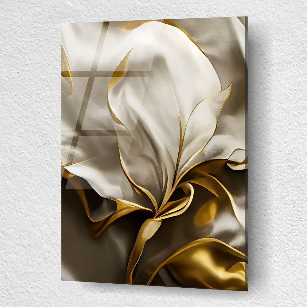 tablou din sticla acrilica Velarium Aurea Floral Singular cu detaliu floral satinat [3]