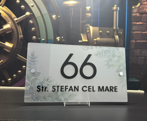 Plăcuță Adresă Casă / Apartament – Plexiglass Transparent [3]