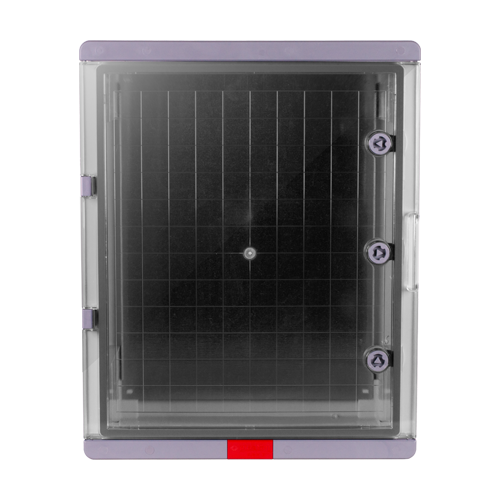 Cutie distributie IP67 din ABS gri, usa transparenta, placa metalica, 400x500x240 mm PS405024 [2]