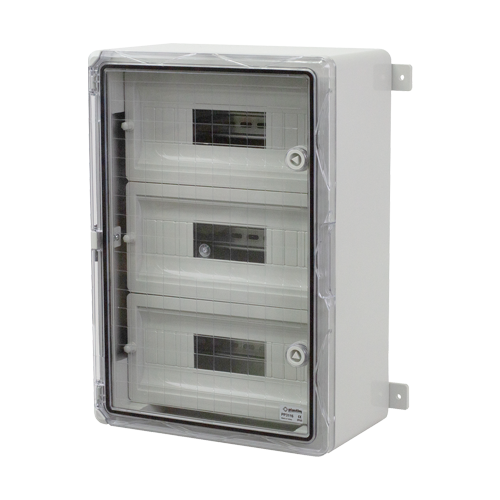 Cutie modulara IP65 din ABS gri, usa transparenta, 3 x 15 module, 350x500x190 mm PP3116 [3]
