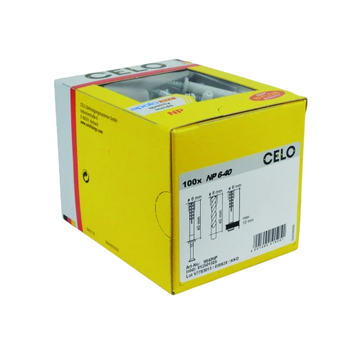 Diblu rapid cu surub 6x80 NP (50 buc.) - CELO 9680NP [3]