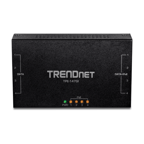 Injector Gigabit 4 x PoE+, putere 65W - TRENDnet TPE-147GI [2]