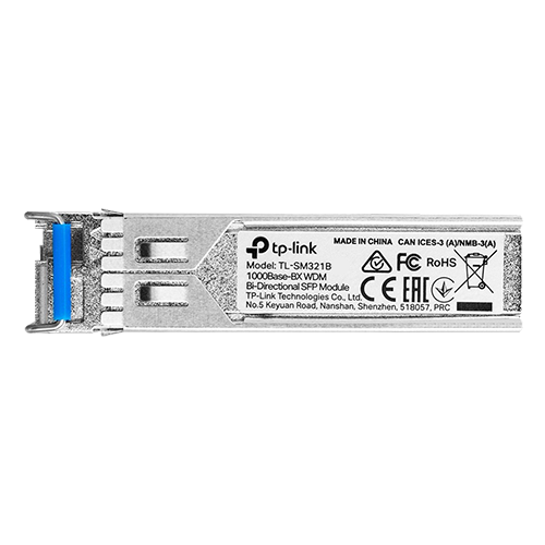 Modul SFP Gigabit bidirectional WDM TX:1310nm/RX:1550nm, Single-mode, LC/UPC, 20 km - TP-Link Omada SM321B [2]