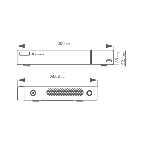 NVR 4 canale IP 5MP - ASYTECH seria VT VT-N1304H [4]