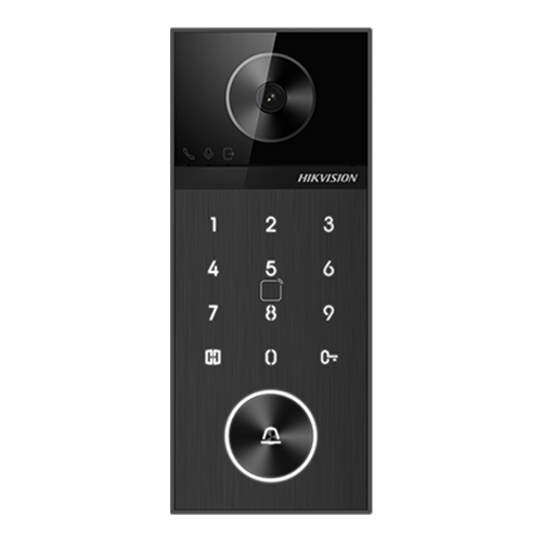 Panou exterior videointerfon TCP/IP 4MP, IR 3m, PIN, PoE, M1, IP65 - HIKVISION DS-KV6124-E1 [2]