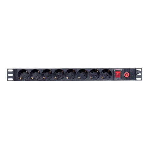 PDU 8 prize Shuko, 19'', 1U, aluminiu cu protectie - ASYTECH Networking ASY-PDU-8 [3]