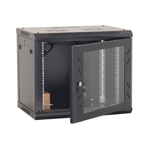 Rack perete 9U 19' 600x600, capacitate incarcare 80 Kg, negru - ASYTECH Networking ASY-9U-6060W [4]