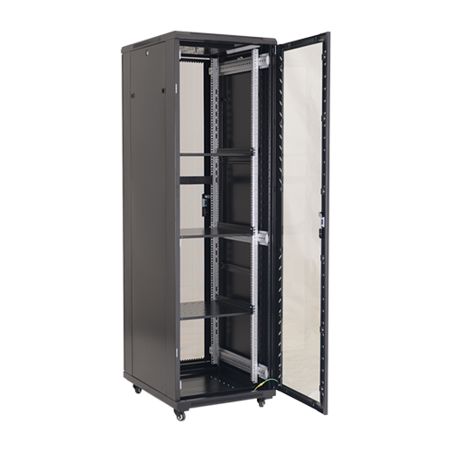 Rack podea 47U 19' 600x800, capacitate incarcare 800 Kg, negru - ASYTECH Networking ASY-47U-6080S [3]