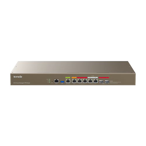 Router 1 x RJ45 2.5G, 3 x RJ45 1G, 2 x combo RJ45/SFP 1G, Multi-WAN, Cloud Management - TENDA TND-G300-F [2]