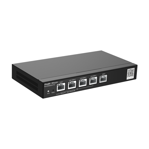 Router 4 x RJ45 1G PoE, 1 x RJ45 1G, Buget PoE 60W, Multi-WAN, Cloud Management - Ruijie RG-EG305GH-P-E [3]