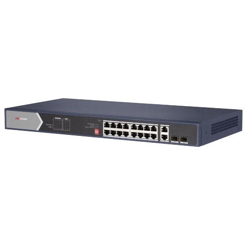 Switch 16 porturi PoE Gigabit fara management, 4 x Hi PoE, 2 x RJ45/SFP uplink Gigabit - HIKVISION DS-3E0520HP-E [2]
