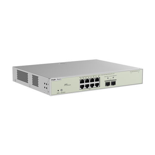 Switch 8 porturi RJ45 2.5G PoE++, 2 porturi SFP+ 10G, L3 Cloud Management - Ruijie RG-NBS5300-8MG2XS-UP [2]