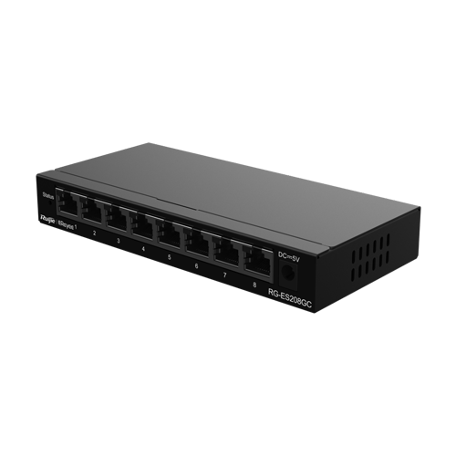 Switch 8 porturi RJ45 Gigabit, L2 Cloud Management - Ruijie RG-ES208GC [3]