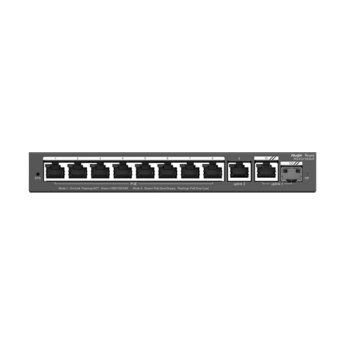 Switch 8 x RJ45 1G PoE, combo 1 x RJ45 + 1 x SFP 1G, Cloud Management - Ruijie Reyee RG-ES210GS-P [2]