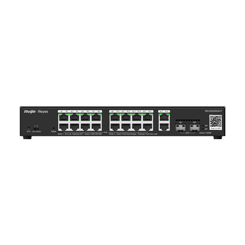 Switch L2, 16 x RJ45 1G PoE, 2 x SFP 1G, 2 x RJ45 1G, Cloud Management - Ruijie Reyee RG-ES220GS-P [2]