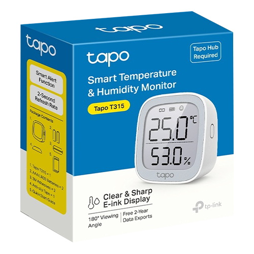 Termometru si higrometru inteligent TP-Link Tapo T315 Afisaj E-ink - TP-LINK TapoT315 [3]