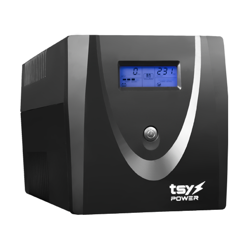 UPS TSY Power, 1200VA/720W, LCD, AVR-repornire automata, Management, 4 x Schuko, 2 x RJ45, 1 X USB type B TSY-MP-1K2-LCD [1]